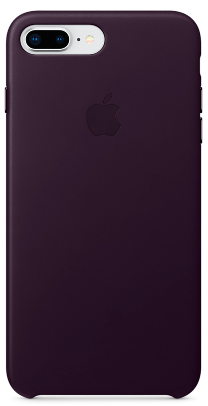 Чехол-накладка Apple iPhone 8 Plus/7 Plus Leather Case Dark Aubergine MQHQ2ZM/A фото
