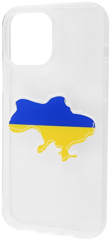 Чохол для iPhone 13 Pro Max WAVE Clear Ukraine Edition Case (Ukraine Map) фото