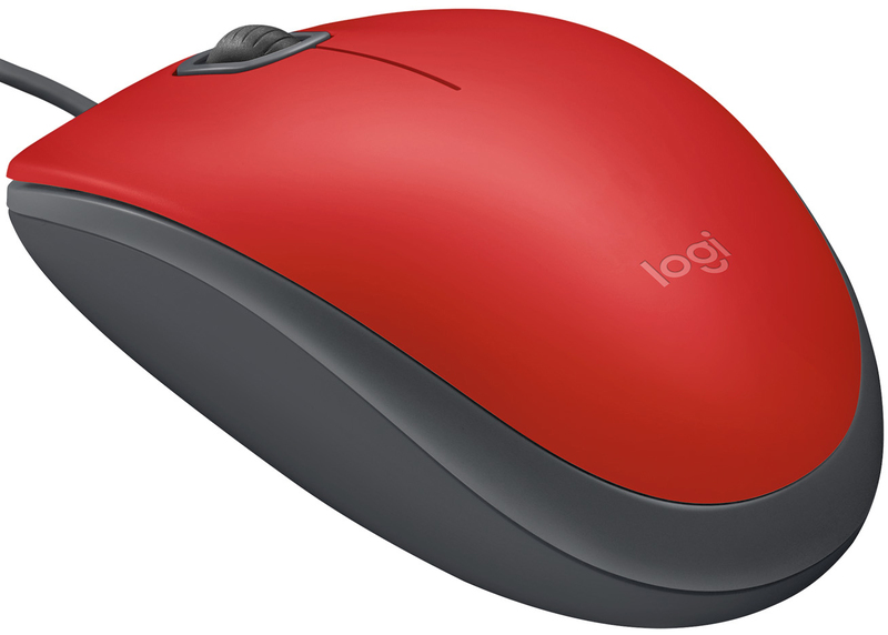 Миша Logitech M110 (Red) 910-005489 - фото - №1