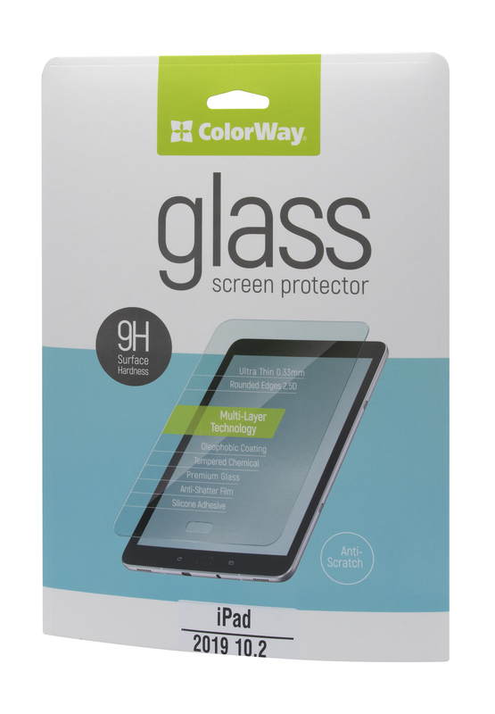 Защитное стекло 9H ColorWay (Clear) CW-GTAP102 для Apple iPad 2019 10.2 фото