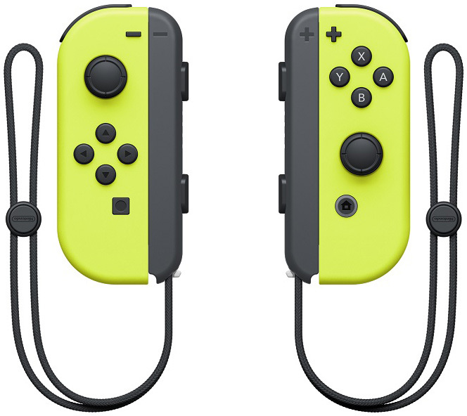 Набор 2 Контроллера Nintendo Official Switch Joy-Con (Neon Yellow) фото