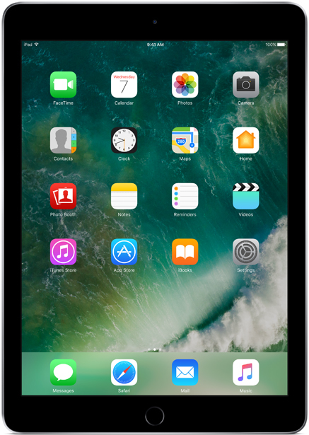 Apple iPad 128Gb Wi-Fi Space Gray (MP2H2RK/A) 2017 фото