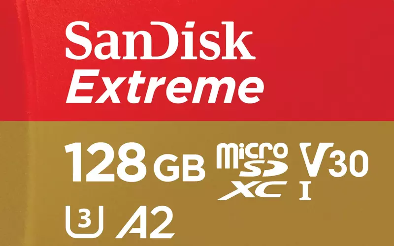 Карта памяти microSD SanDisk 128GB C10 UHS-I U3 R190/W90MB/s Extreme V30 + SD (SDSQXAA-128G-GN6MA) фото