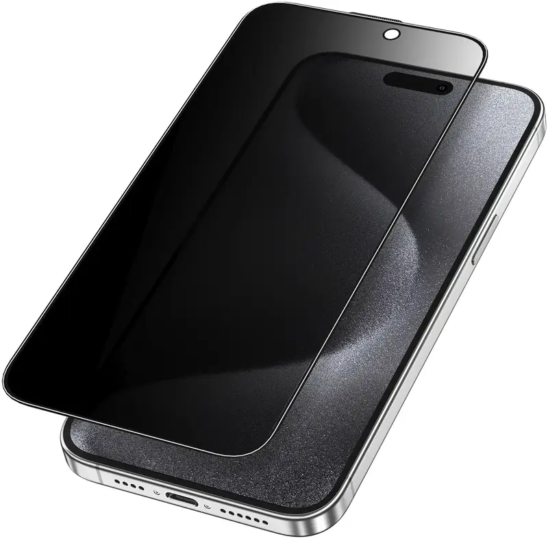 Захисне скло Keephone KP-SPG012 Revo Privacy glass iPhone 16/15 (KPREPV16BK) - фото - №5