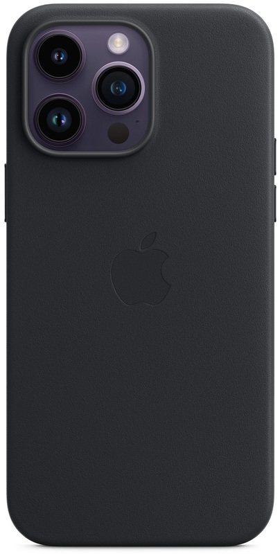 Чохол Apple Leather Case with MagSafe (Midnight) MPPM3ZE/A для iPhone 14 Pro Max - фото - №0