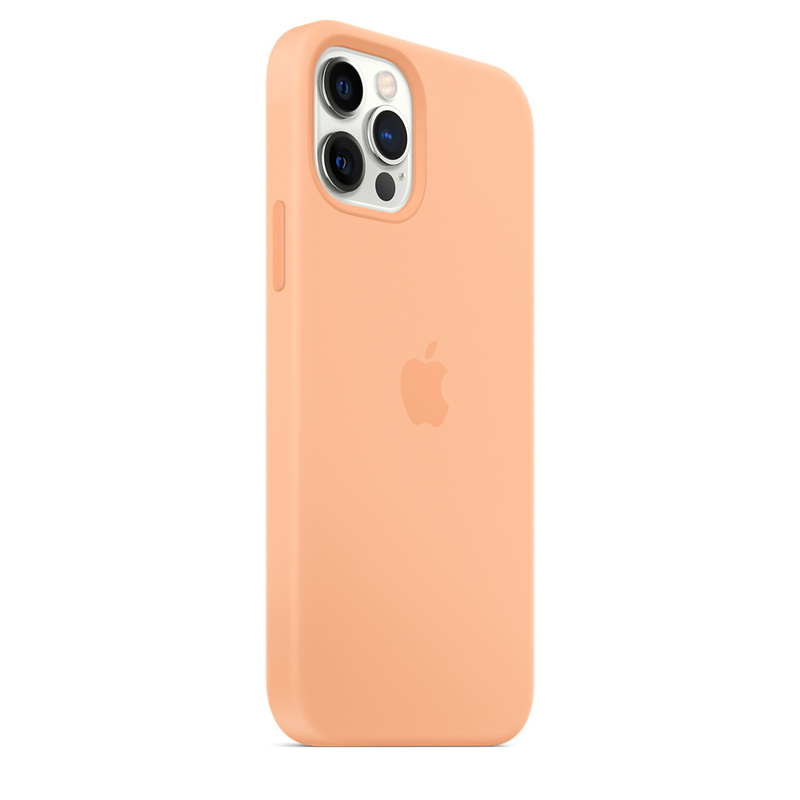 Чехол Apple Silicone Case with MagSafe (Cantaloupe) MK073ZM/A для iPhone 12 Pro Max фото