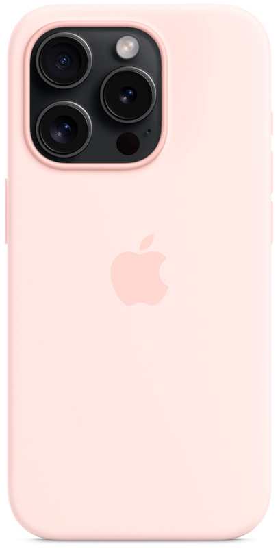 Чохол для iPhone 15 Pro Max Silicone Case with MagSafe Light Pink (MT1U3ZM/A) фото