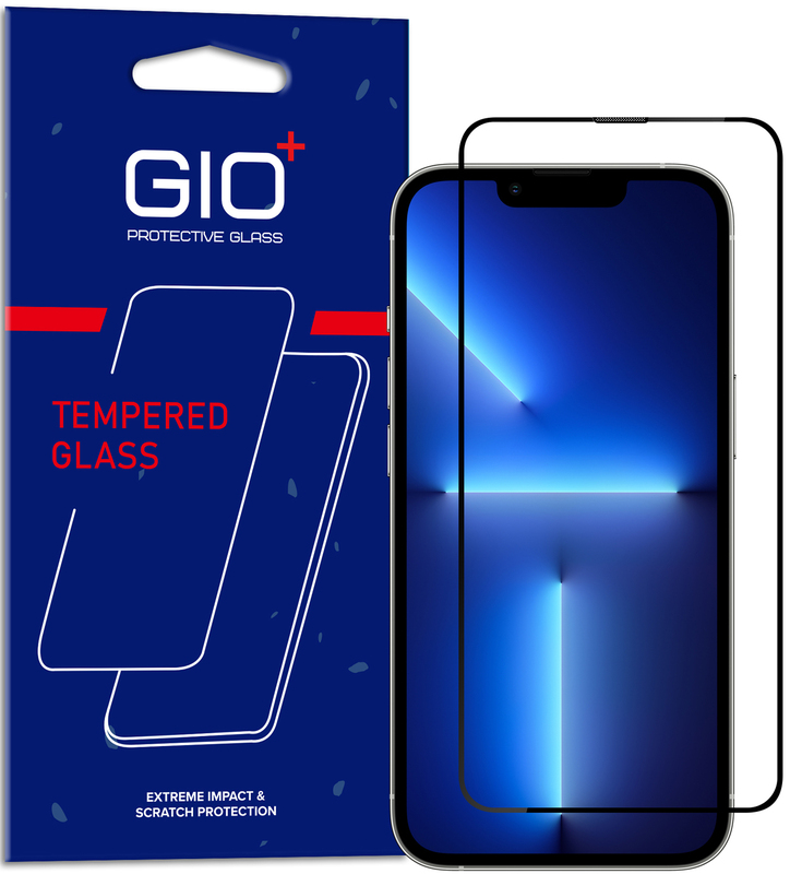 Захисне скло Gio HD 2.5D full cover glass + Dustproof fliter для iPhone 13 Pro Max фото