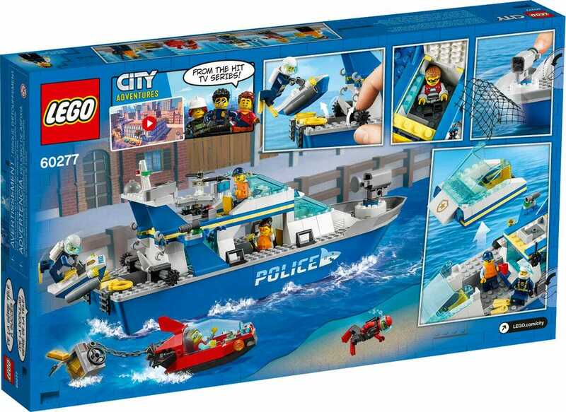 Конструктор LEGO City Поліцейський патрульний човен 60277 фото