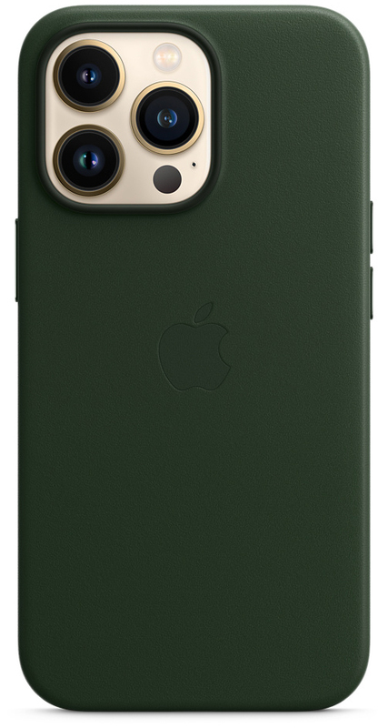 Чохол iPhone 13 Pro Leather Case with MagSafe (Sequoia Green) MM1G3ZE/A фото