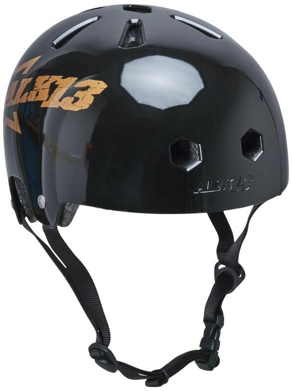 Шолом Alk13 Krypton Glossy Helmet (Black-Gold) L-XL фото