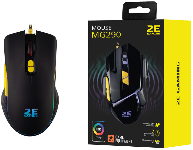 Ігрова комп'ютерна миша 2E GAMING MG300 RGB USB (Black) 2E-MG300UB фото