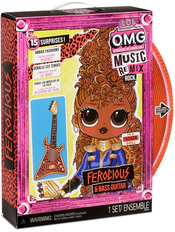 Ігровий набір з лялькою L.O.L. Surprise! серії "O.M.G. Remix Rock" - Фурія (з бас-гітарою та аксесуарами) 577591 фото