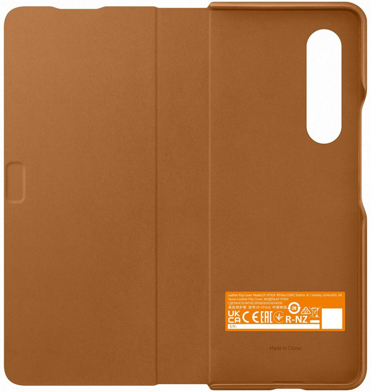 Чохол для Samsung Fold3 Leather Flip Cover (Camel) EF-FF926LAEGRU фото