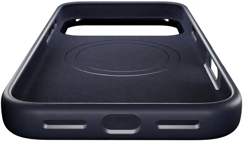 Чехол Puro Liquid Silicone Cover ICON MAG PRO with Magsafe for iPhone 17 Pro Max Dark Blue (PUIPC17P69ICONMPDKBL) - фото - №2