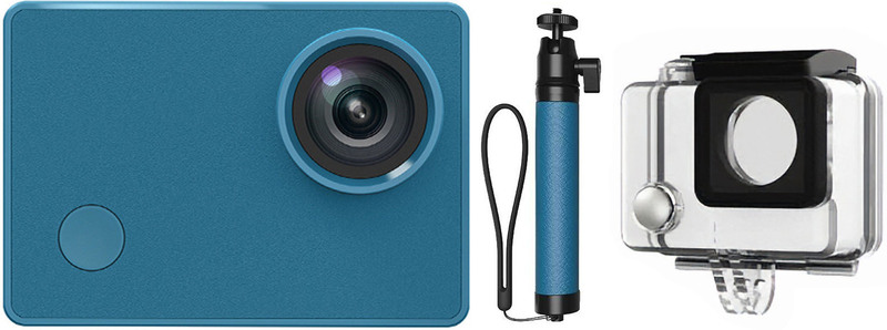 Экшн-камера Seabird 4K Action Camera 3.0 (Blue) + Selfie Stick (Blue) Set фото