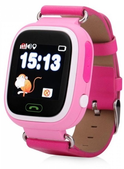 Детские часы-телефон с GPS трекером GOGPS К04 (Pink) фото