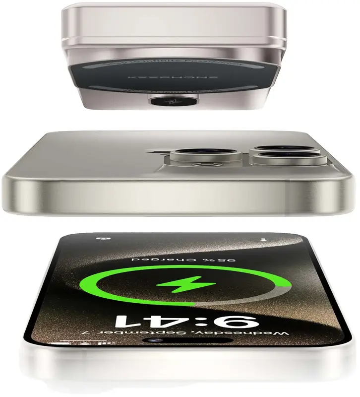 Дополнительная батарея Keephone MagCube 5000mAh Titanium (KPMAGPB-36TM) - фото - №8