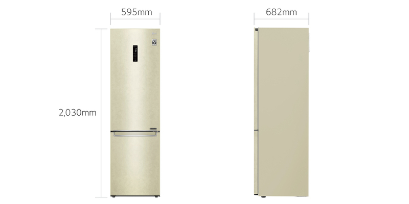 Двокамерний холодильник LG GW-B509SEDZ фото