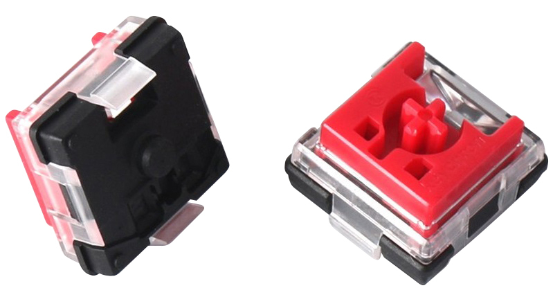 Набір механічних перемикачів Keychron Low Profile Optical MX with Holder Set 90Pcs/Set (Red) Z20_KEYCHRON фото