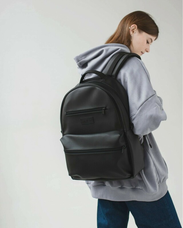 Рюкзак HARVEST TIPOLEATHER (Gloss) Black 15,6" - фото - №9