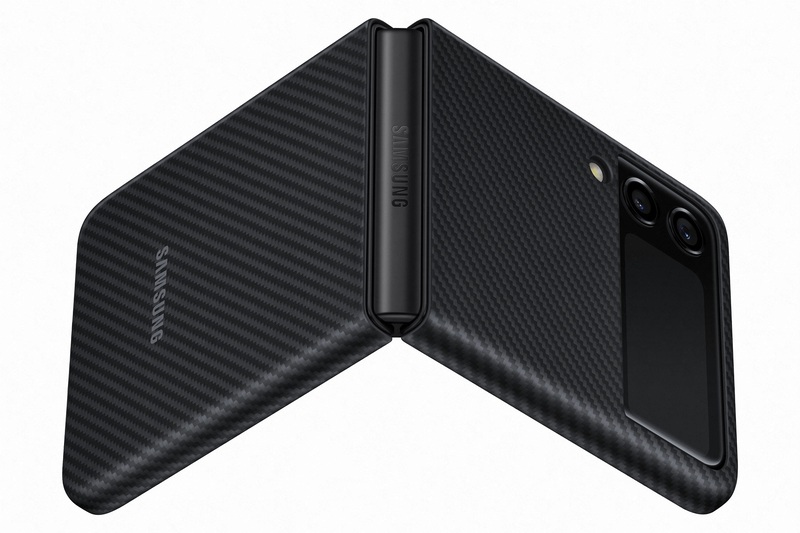 Чохол для Samsung Flip 3 Aramid Cover (Black) EF-XF711SBEGRU фото