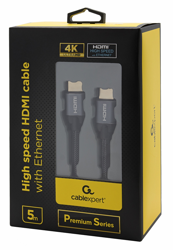 Кабель HDMI-HDMI Cablexpert 5m V2.0 (Black) CCBP-HDMI-5M фото