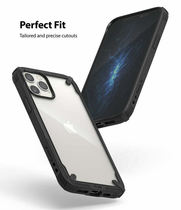 Чохол Ringke Fusion X для iPhone 12/12 Pro (Black) фото