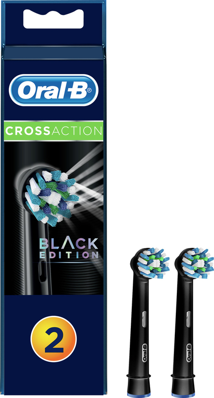 Змінні насадки до зубної щітки ORAL-B Cross Action Black, 2 шт (4210201355564) фото
