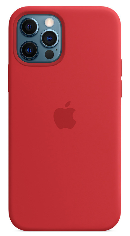 Чехол Apple Silicone Case with MagSafe (PRODUCT) RED MHLF3ZM/A для iPhone 12 Pro Max фото