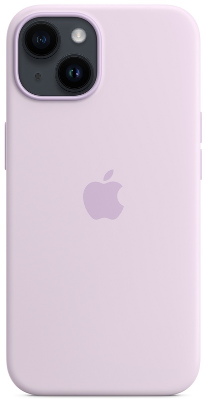 Чохол Apple Silicone Case with MagSafe (Lilac) MPRY3ZE/A для iPhone 14 - фото - №2