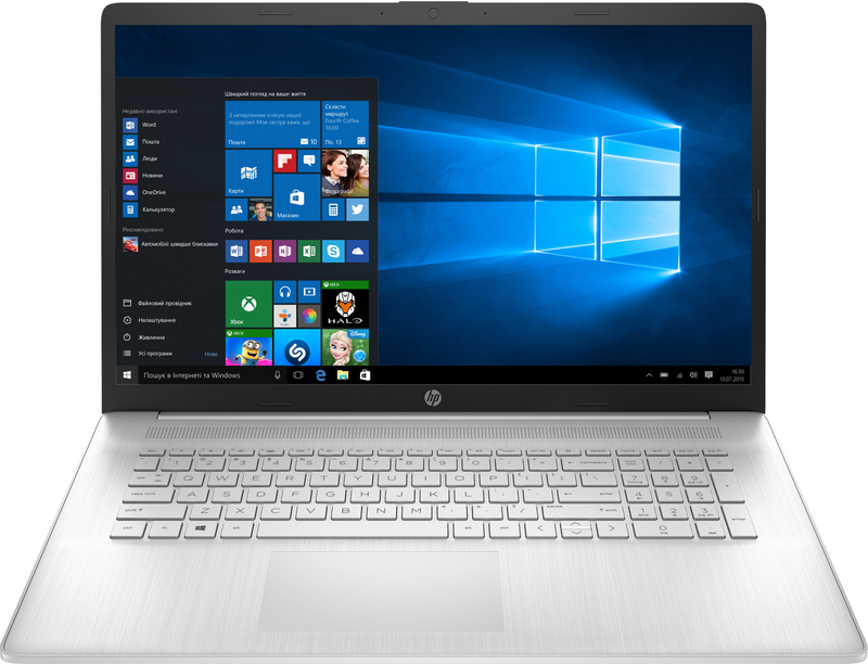 Ноутбук HP Laptop 17-cn0007ua Natural Silver (4F782EA) - фото - №0