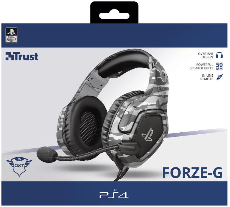 Гарнітура ігрова Trust GXT 488 Forze-G для PS4 (Grey) 23531_TRUST фото