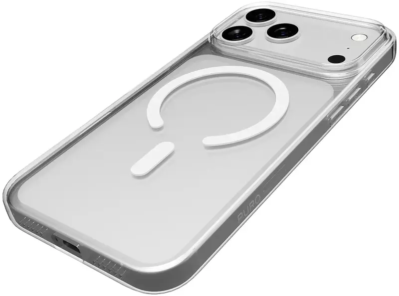 Чохол Puro Cover in TPU+PC "LITE MAG" with Magsafe for iPhone 17 Pro Transparent (PUIPC17P63LITEMAGTR) - фото - №7