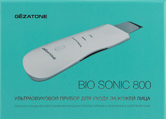 Ультразвуковий скрабер масажер для обличчя Gezatone Bio Sonic 800/Bon-990 фото