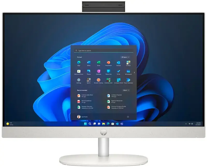 Моноблок HP ProOne 245 G10 Shell White (A54YGET) - фото - №4