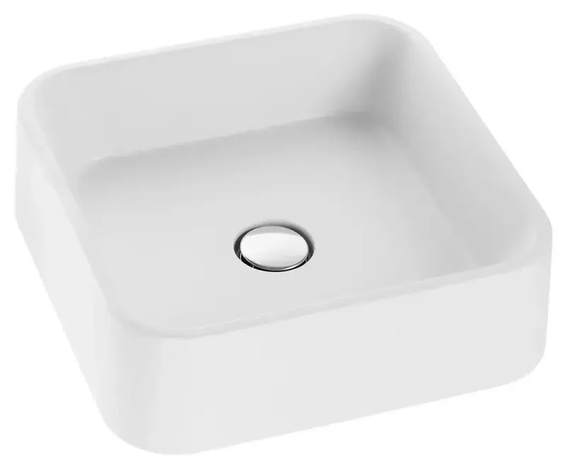 Раковина GRANADO Lalin white gel + Сифон + донний клапан 65мм Nova Plast на раковину фото