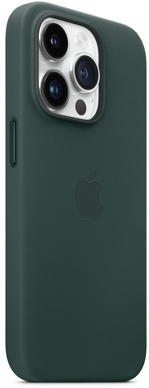 Чохол Apple Leather Case with MagSafe (Forest Green) MPPH3ZE/A для iPhone 14 Pro фото