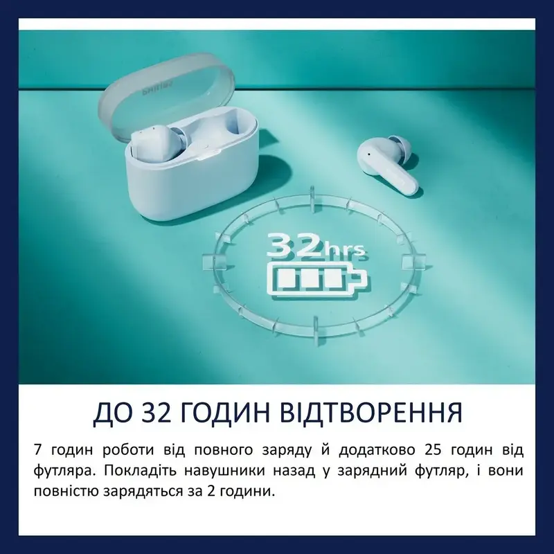 Навушники Philips TAT2000BL/00 - фото - №13