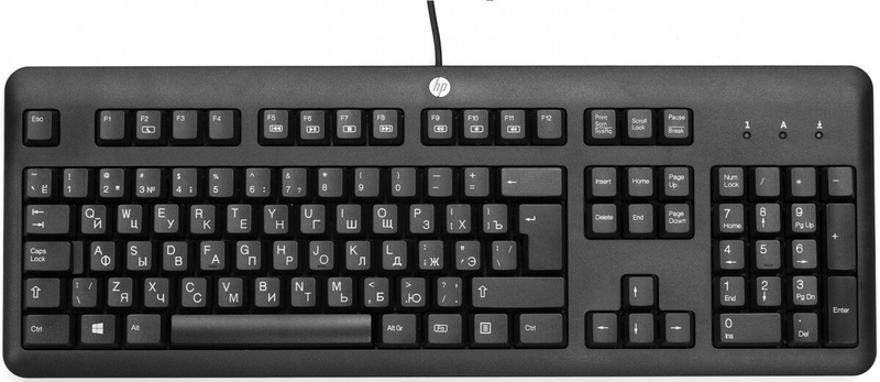 Клавiатура HP класична дротова (Black) QY776AA фото