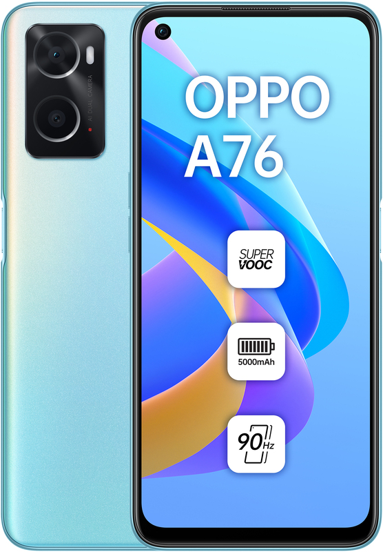OPPO A76 4/128GB (Glowing Blue) фото