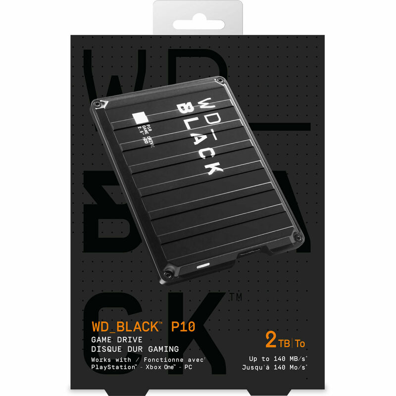 Зовнішній HDD WD BLACK P10 Game Drive 2Tb 2.5 "USB3.1 (Black) WDBA2W0020BBK-WESN фото