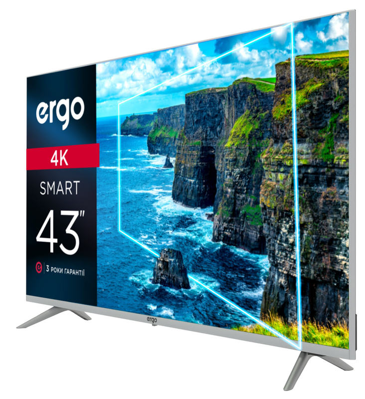 Телевізор Ergo 43" UHD 4K Smart TV (43DUS7000) фото