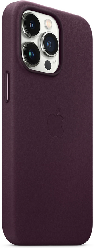 Чехол iPhone 13 Pro Leather Case with MagSafe (Dark Cherry) MM1A3ZE/A фото