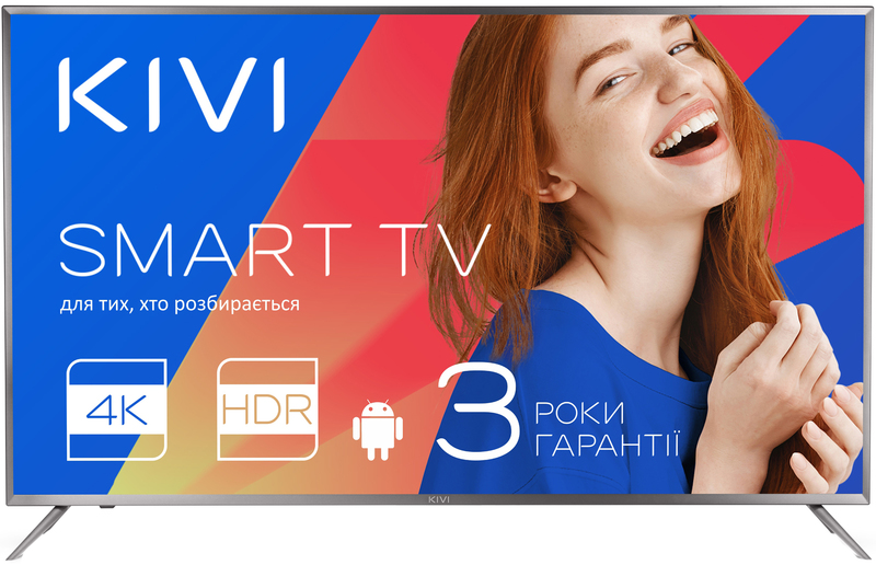 Телевізор Kivi 55" 4K Smart TV (55UR50GU) - фото - №0