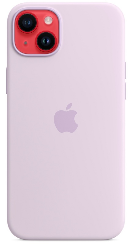 Чохол Apple Silicone Case with MagSafe (Lilac) MPT83ZE/A для iPhone 14 Plus - фото - №4