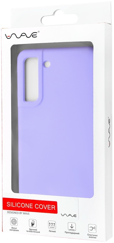 Чохол для Samsung S21 FE WAVE Full Silicone (Light Purple) фото