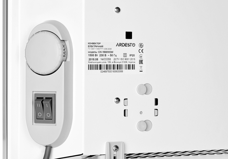 Конвектор електричний Ardesto CH-1500MOW - фото - №4