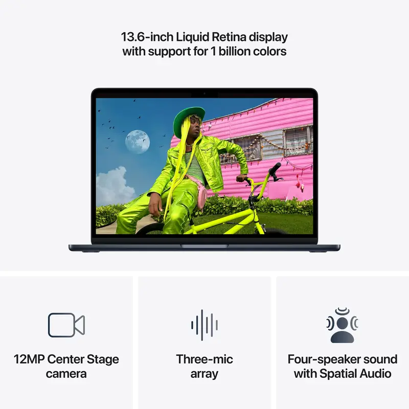 Ноутбук Apple MacBook Air M5 Chip 13" 16/1TB Midnight (MDHF4) 2026 - фото - №5