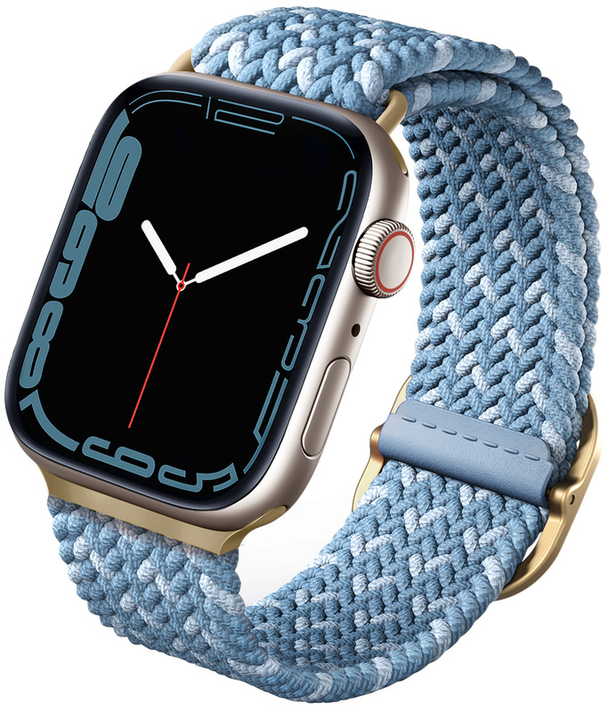 Ремешок Uniq Aspen Designer Edition Strap 41/40/38mm (Cerulean Blue) для Apple Watch фото